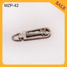 MZP42 caliente diseño de la marca de fábrica de estilo de estilo chaqueta de cuero metal tiradores de cremallera